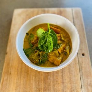 Lentil, eggplant & pumpkin curry