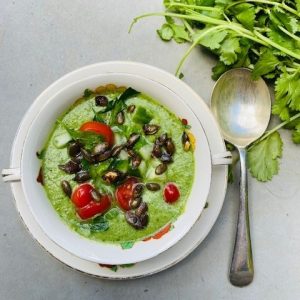 Chilled cucumber soup