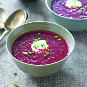Cleansing chilled beetroot soup
