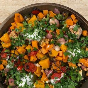 Vegetable tray bake